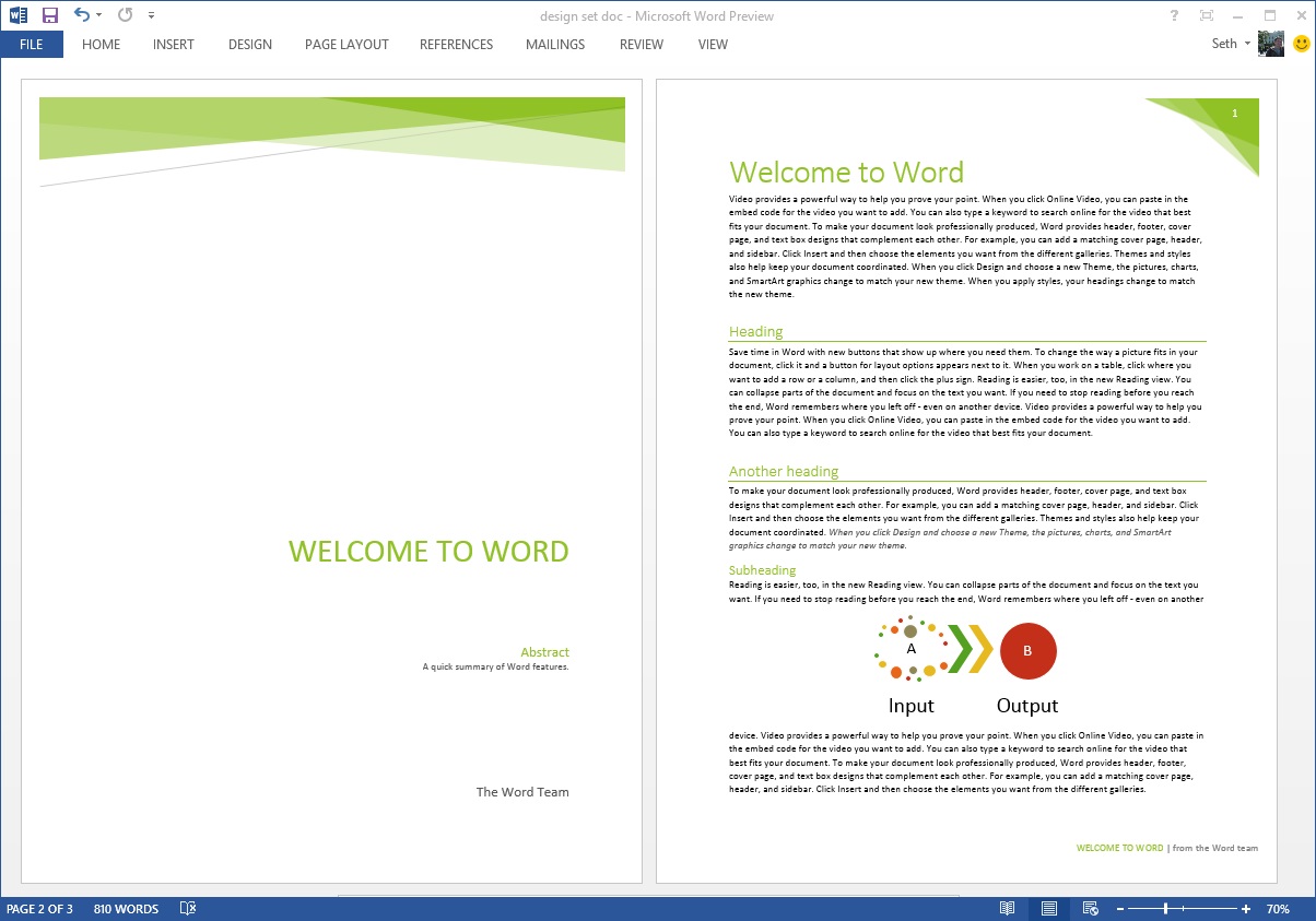 Microsoft Word 2013 Template (2013)